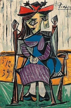  at - Seated Woman 2 1962 Pablo Picasso